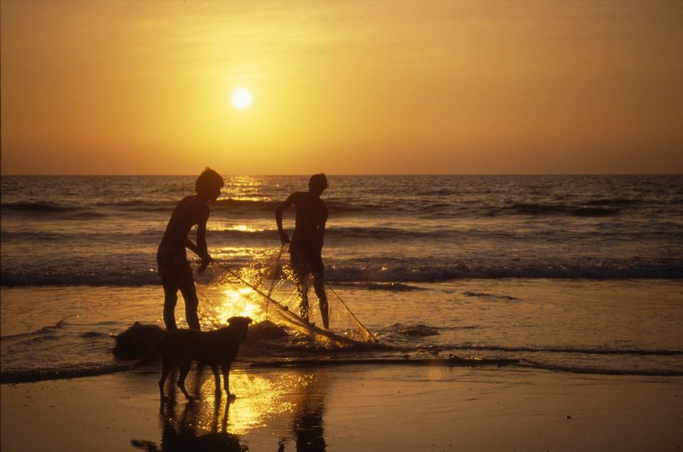 Fishing-at-Calangute-beach-goa-India